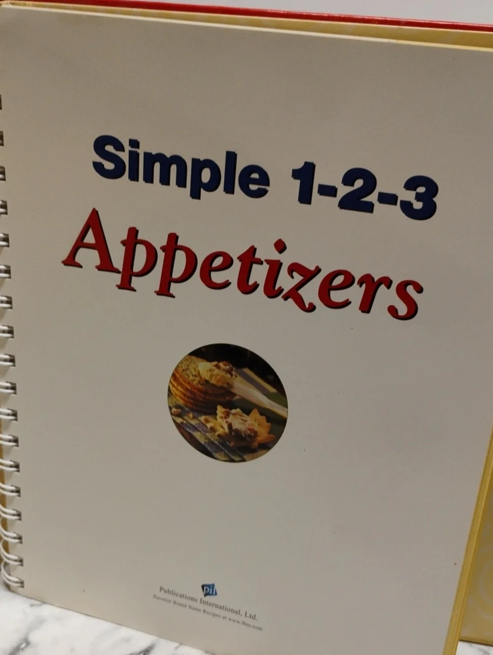 Simple 1-2-3 Appetizers Cookbook - Red